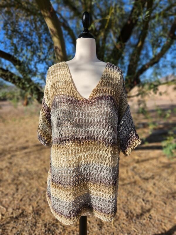 Earthtone Elegance Summer Pullover