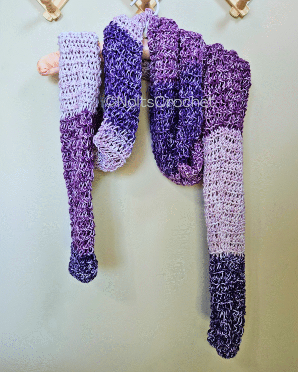 Wrap Around Shrug – Shades of Purple
